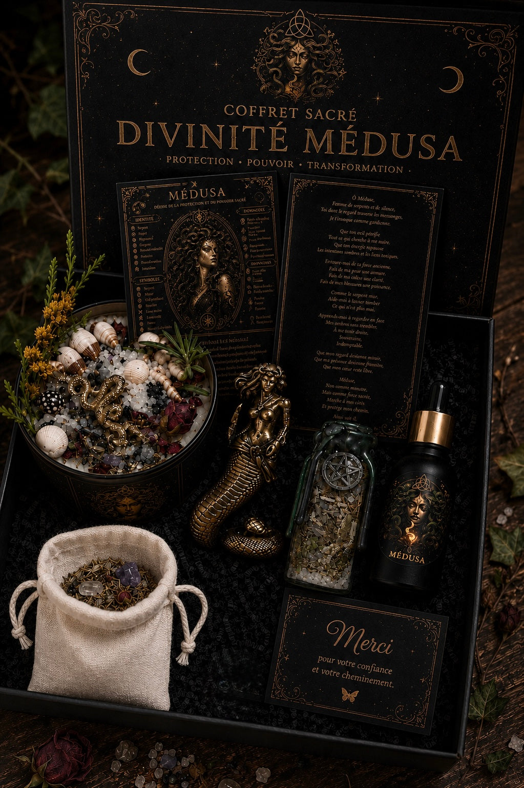 Coffret sacré divinité • Médusa
