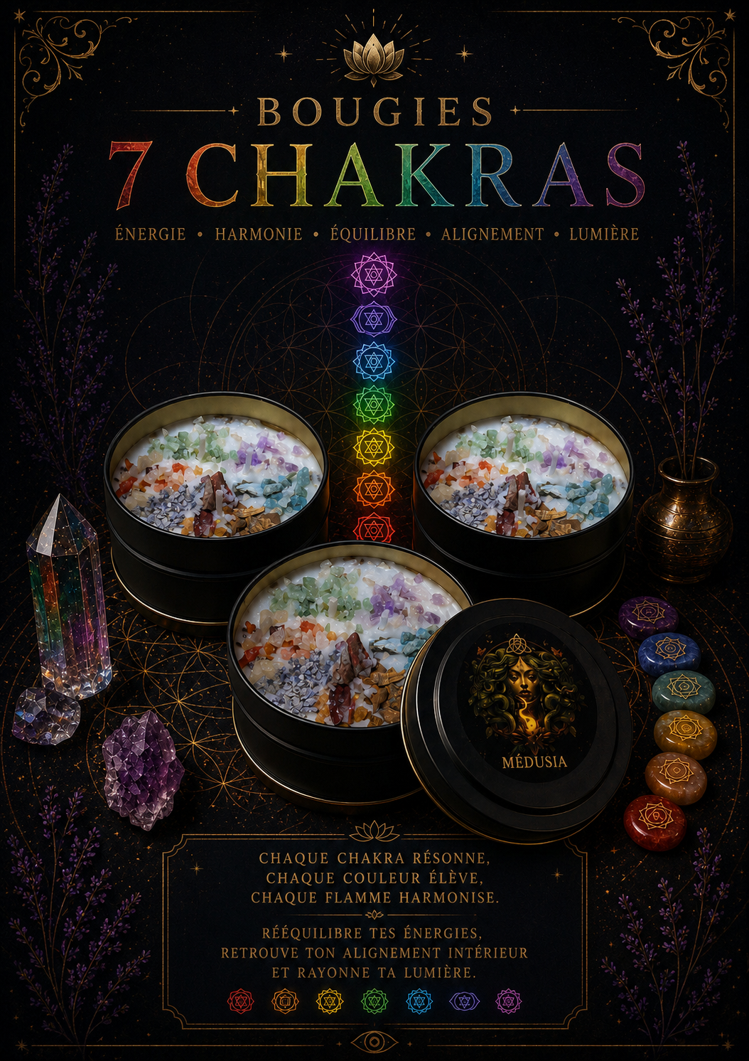 Bougie • 7 Chakras