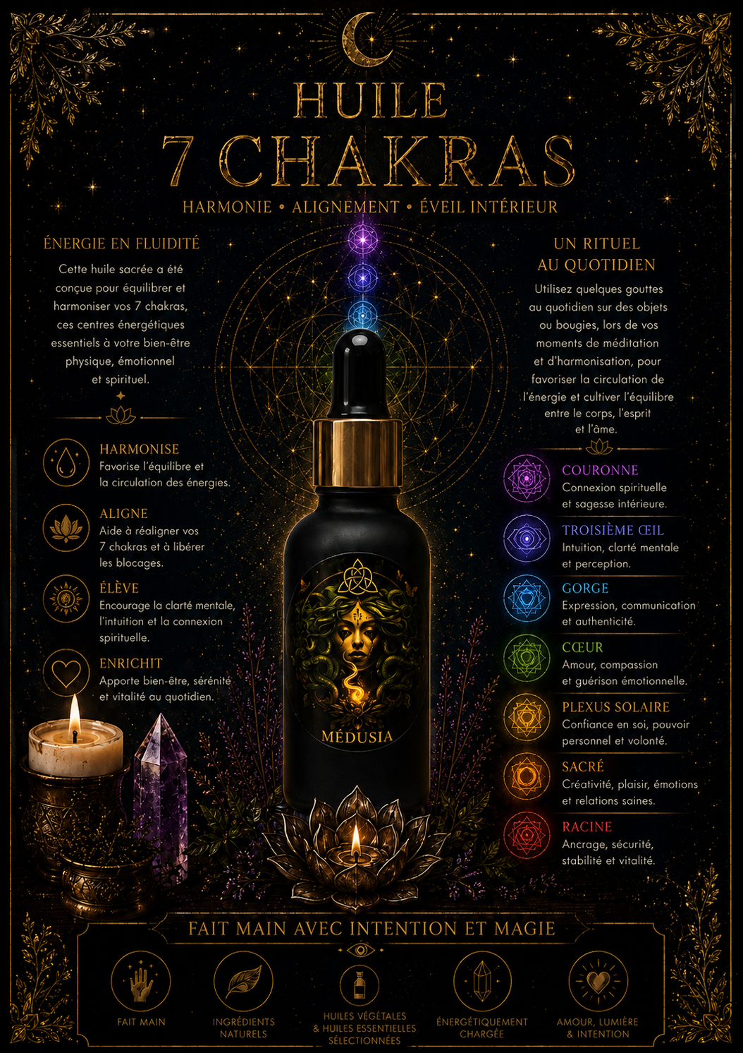 Huile • 7 Chakras