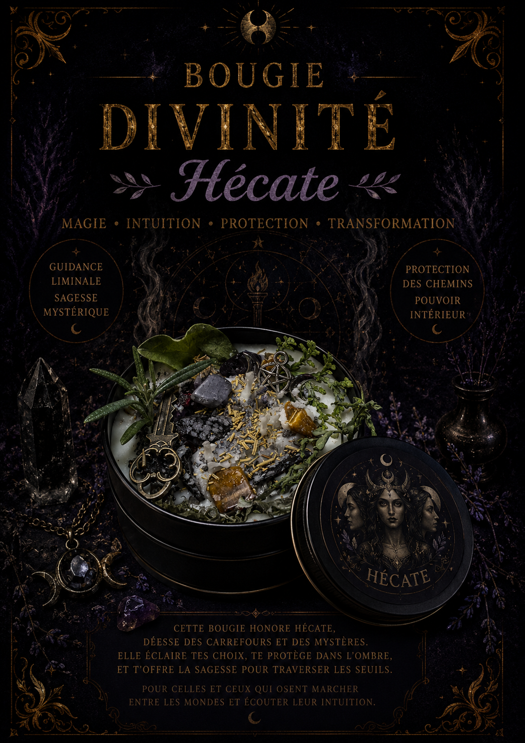 Bougie divinité • Hécate