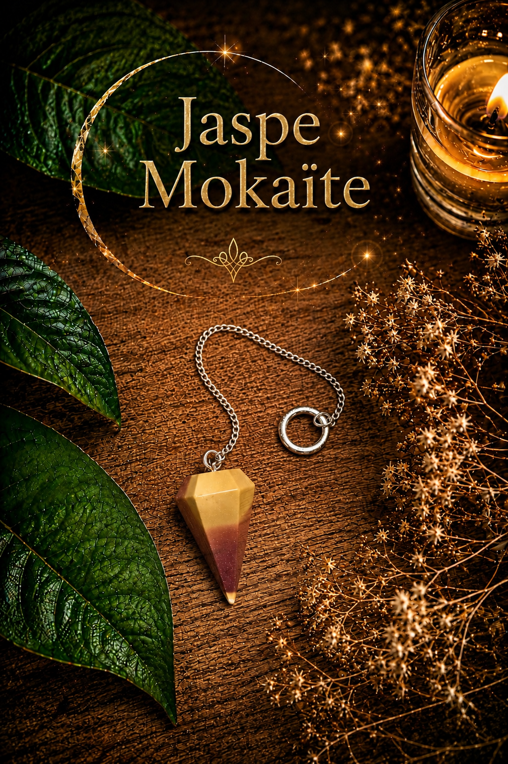Pendule • Jaspe Mokaïte