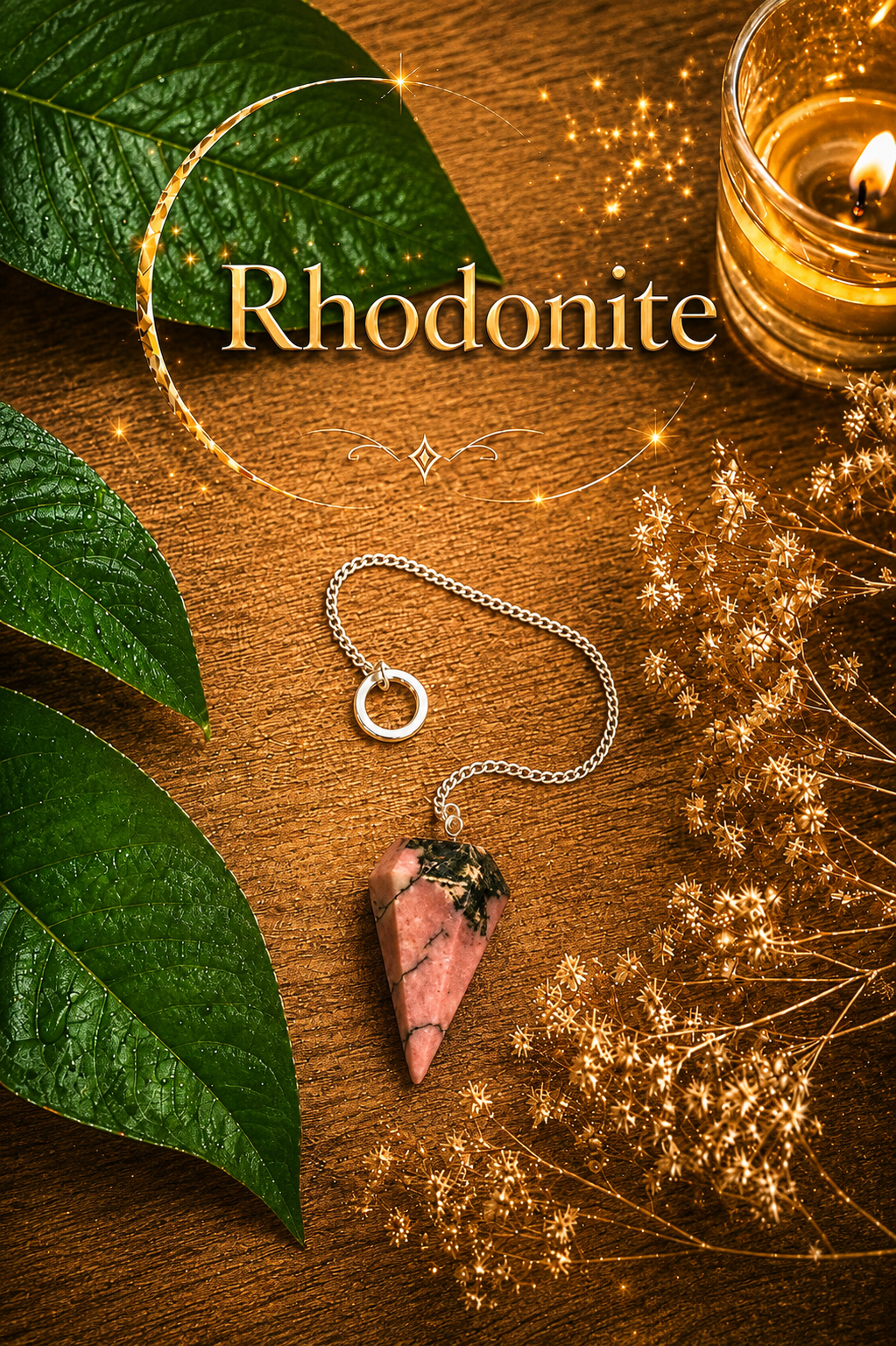 Pendule • Rhodonite