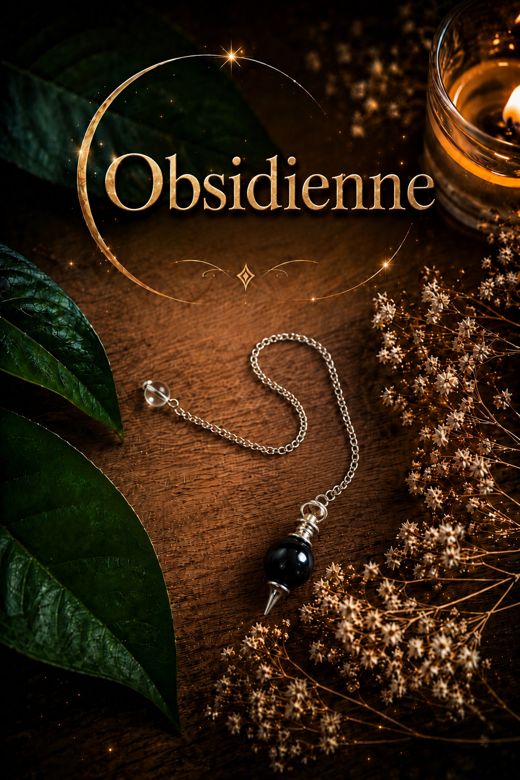 Pendule • Obsidienne