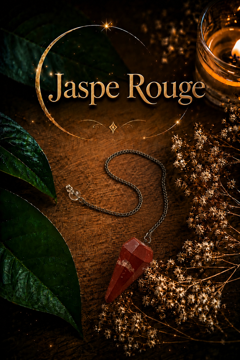 Pendule • Jaspe Rouge